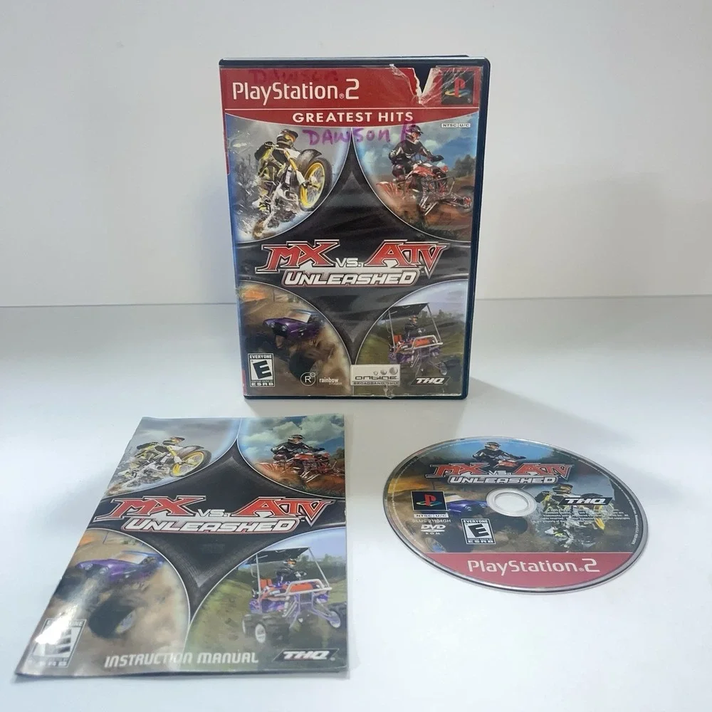 MX vs. ATV Unleashed Greatest Hits (Sony PlayStation 2 PS2) Complete - Tested